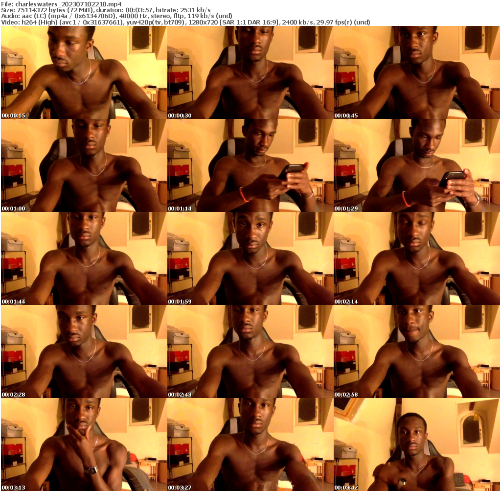 Preview thumb from charleswaters on 2023-07-10 @ cam4