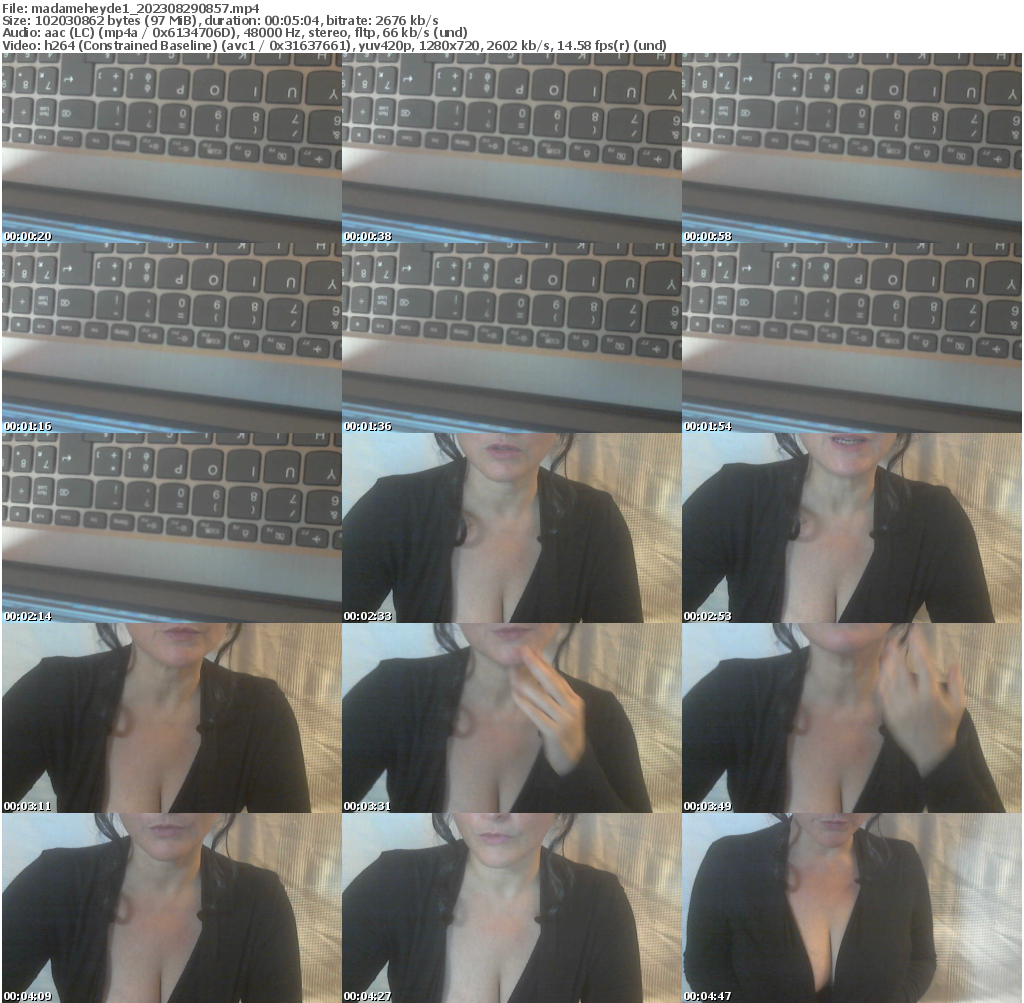 Preview thumb from madameheyde1 on 2023-08-29 @ cam4