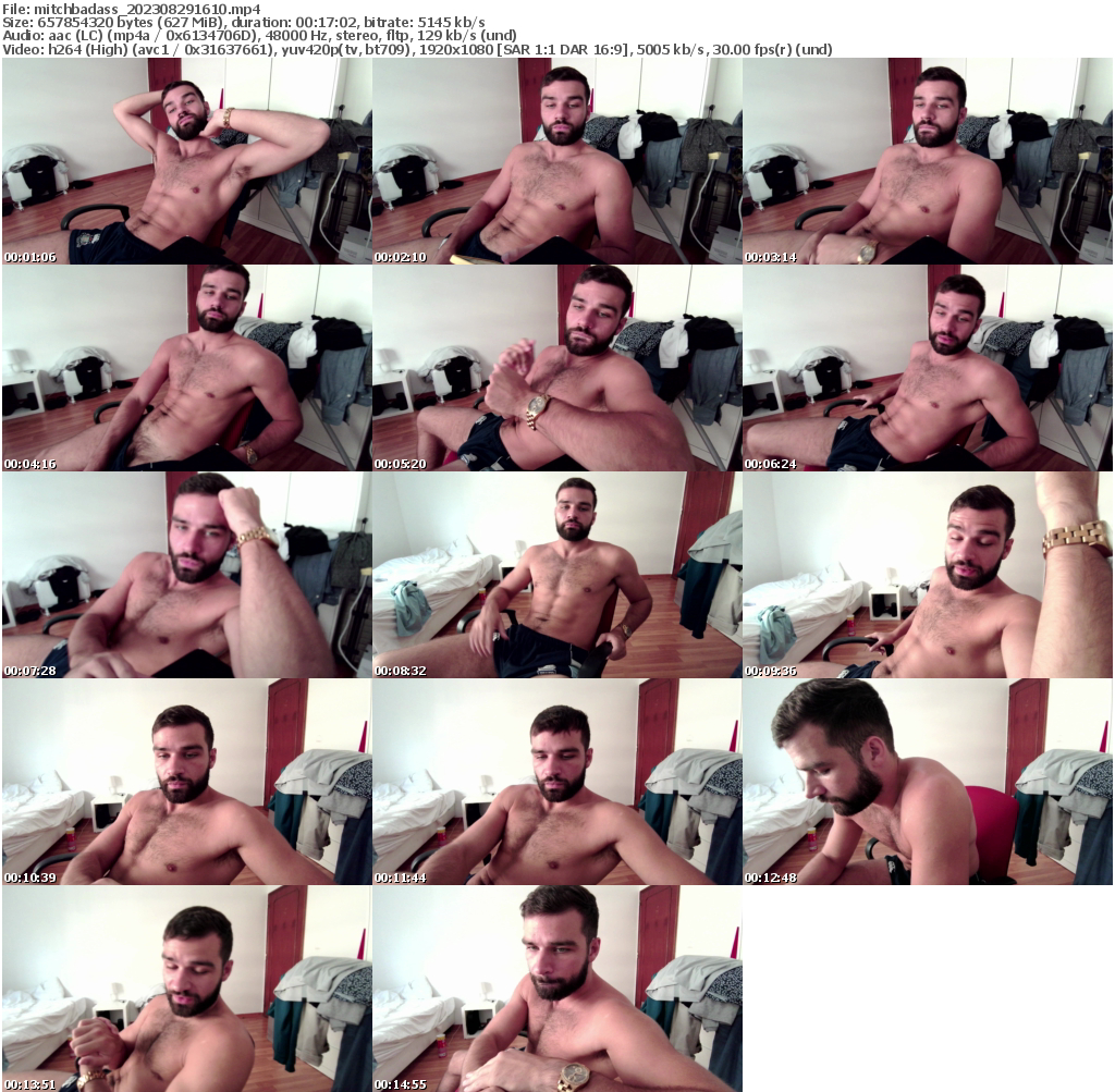 Preview thumb from mitchbadass on 2023-08-29 @ cam4