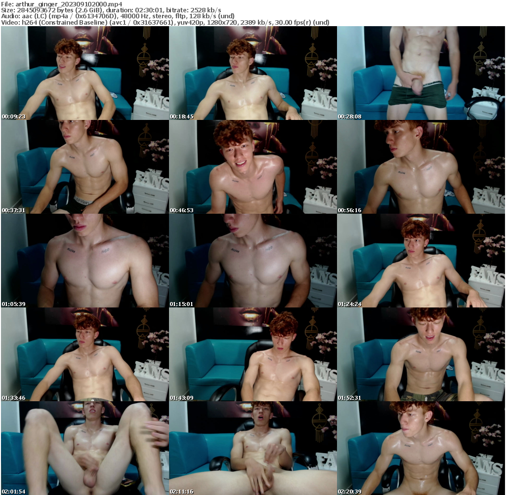Preview thumb from arthur_ginger on 2023-09-10 @ cam4